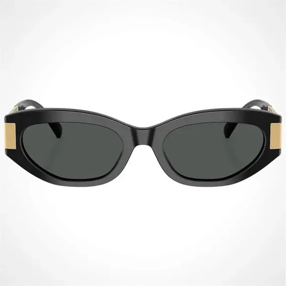 New VERSACE Sunglasses Black Gold Acetate & Metal Cat Eye w/ Case Versace VE2281 Cat-Eye Metal Sunglasses | Neiman Marcus main image 3